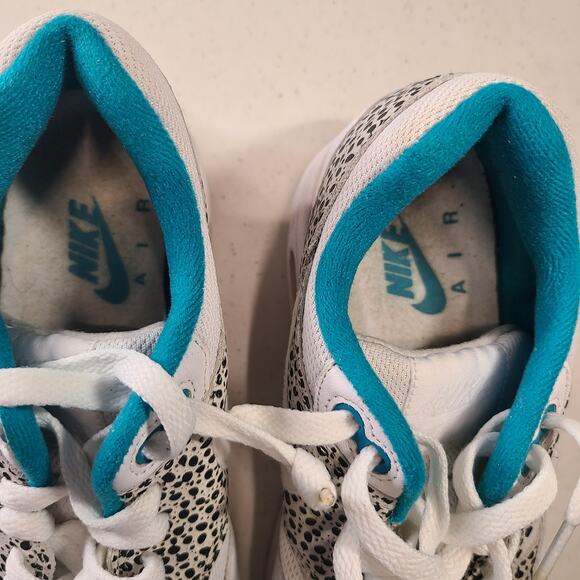 Nike Air Max 1 Safari Pack White Glass Aqua Blue Women's 6.5 319986-131 RARE - Picture 7 of 11